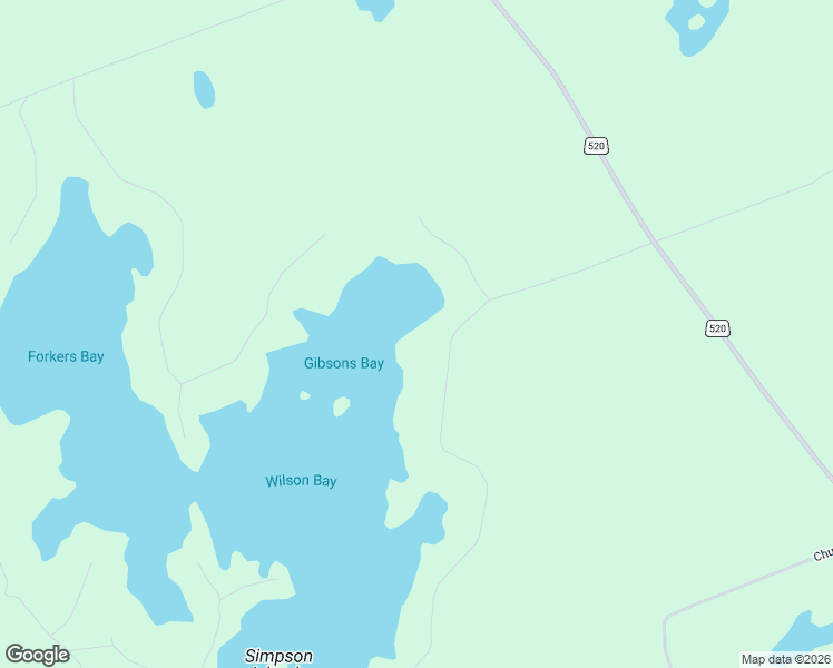 map of restaurants, bars, coffee shops, grocery stores, and more near Gibson Bay Road in Parry Sound District
