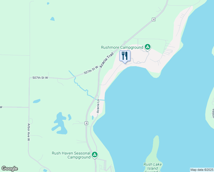 map of restaurants, bars, coffee shops, grocery stores, and more near 365 Acacia Way in Stanchfield