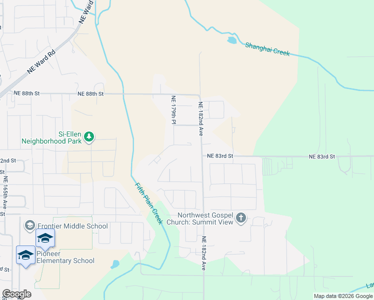 map of restaurants, bars, coffee shops, grocery stores, and more near 8207 Northeast 181st Court in Vancouver