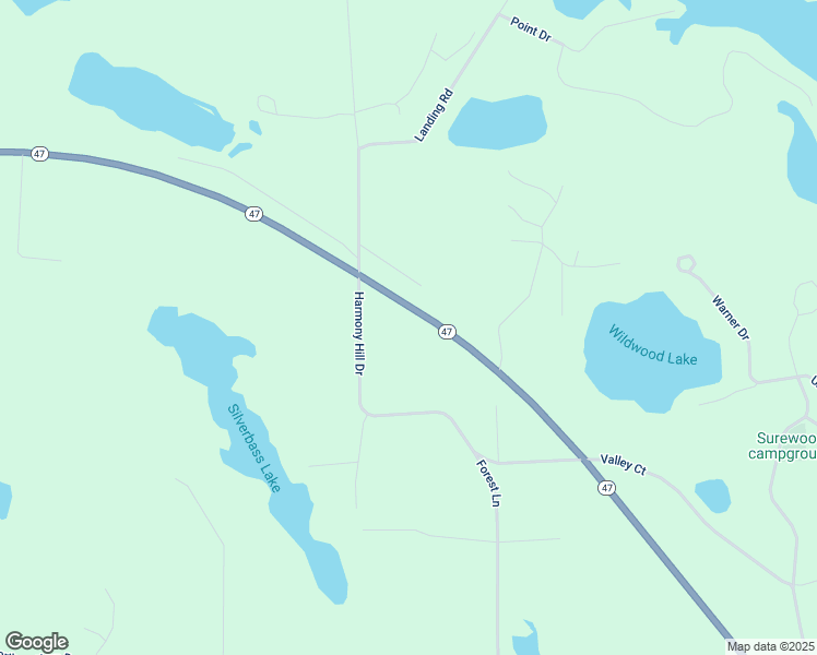 map of restaurants, bars, coffee shops, grocery stores, and more near 4425 Wisconsin 47 in Rhinelander