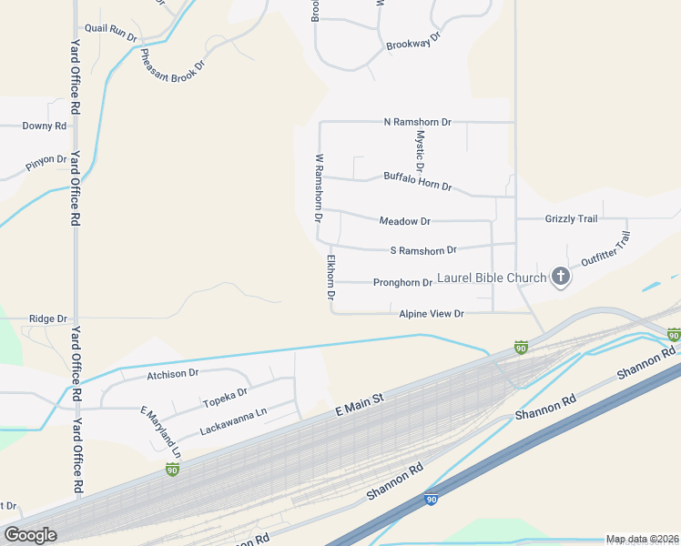 map of restaurants, bars, coffee shops, grocery stores, and more near 2525-2819 Prong Horn Drive in Laurel