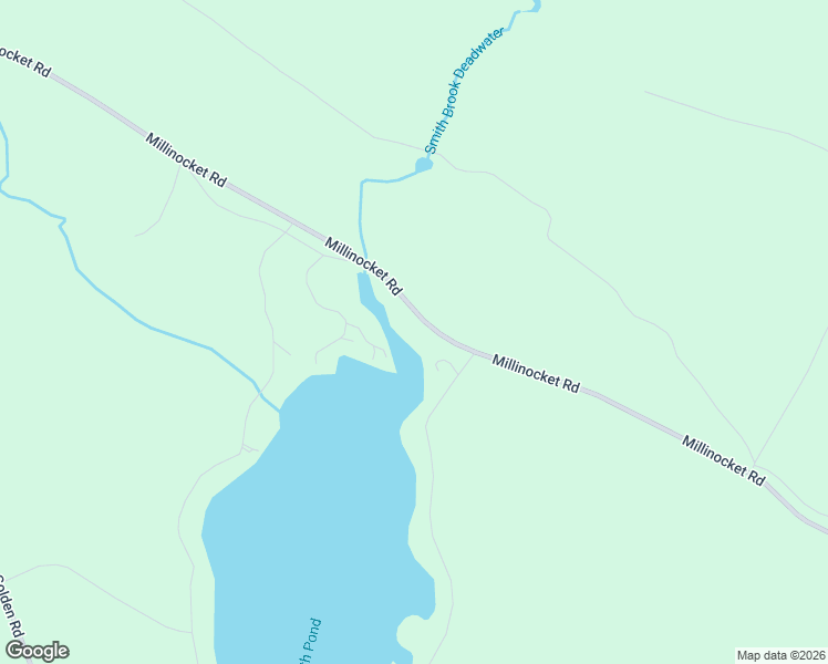 map of restaurants, bars, coffee shops, grocery stores, and more near Millinocket Road in Millinocket