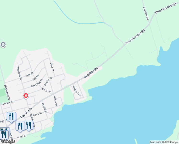 map of restaurants, bars, coffee shops, grocery stores, and more near 2 Michaela Street in Pictou