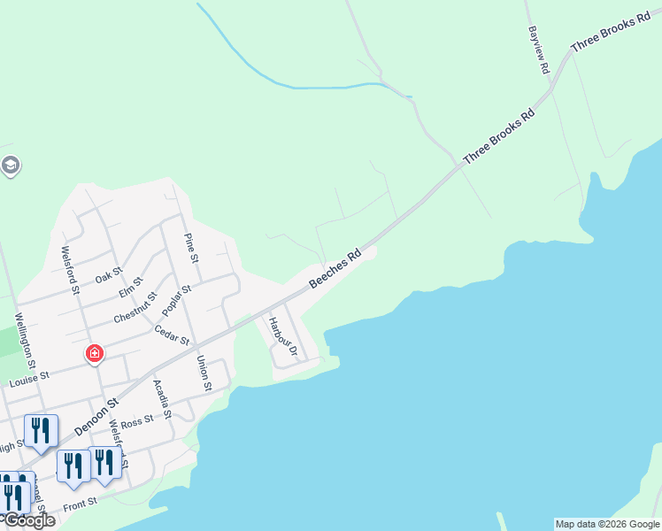 map of restaurants, bars, coffee shops, grocery stores, and more near 2 Michaela Street in Pictou
