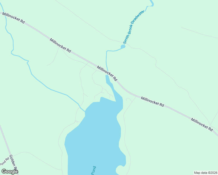 map of restaurants, bars, coffee shops, grocery stores, and more near Millinocket Road in Millinocket