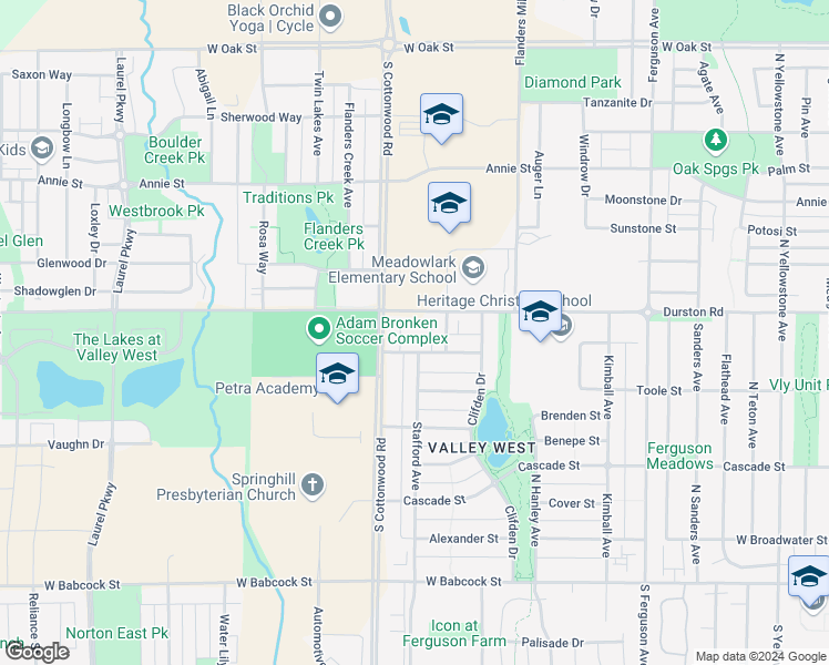 map of restaurants, bars, coffee shops, grocery stores, and more near 22 Durston Road in Bozeman