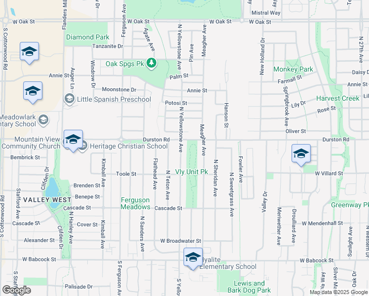 map of restaurants, bars, coffee shops, grocery stores, and more near 510 S Yellowstone Ave in Bozeman