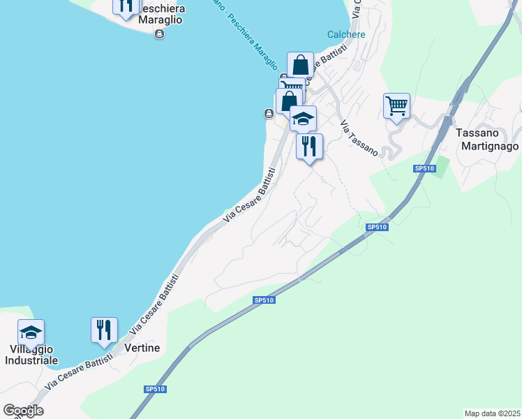 map of restaurants, bars, coffee shops, grocery stores, and more near 4 Via Camontaro in Sulzano