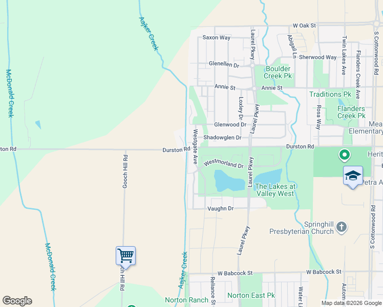 map of restaurants, bars, coffee shops, grocery stores, and more near 3582-3598 Durston Road in Bozeman