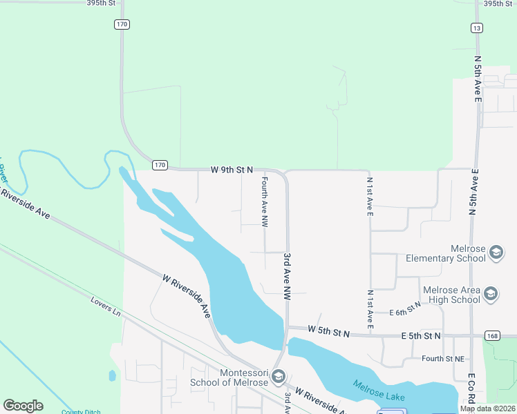 map of restaurants, bars, coffee shops, grocery stores, and more near 803 Fourth Avenue Northwest in Melrose