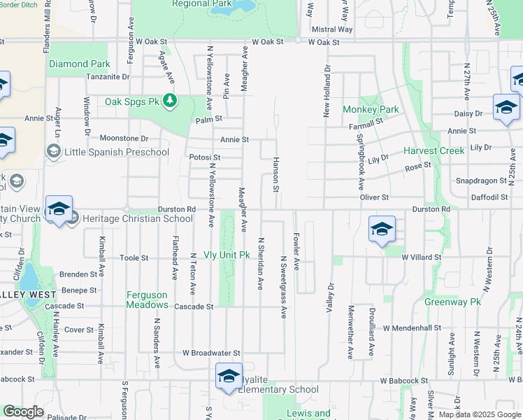 map of restaurants, bars, coffee shops, grocery stores, and more near 745 North Sheridan Avenue in Bozeman