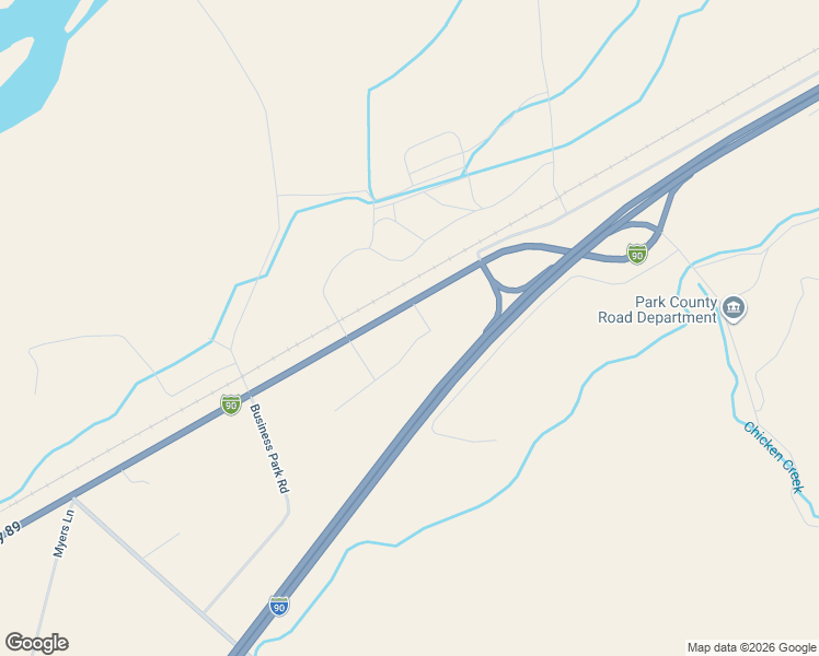 map of restaurants, bars, coffee shops, grocery stores, and more near Interstate 90 in Livingston