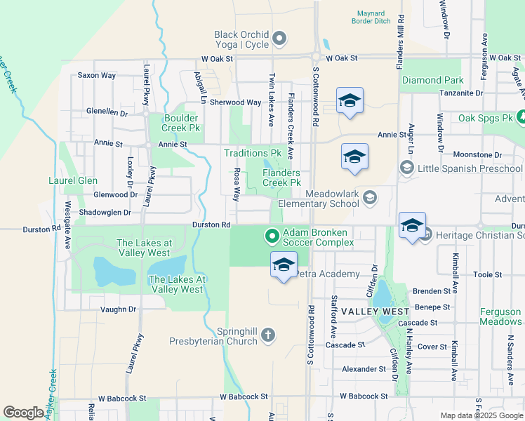 map of restaurants, bars, coffee shops, grocery stores, and more near 4360 Glenwood Drive in Bozeman