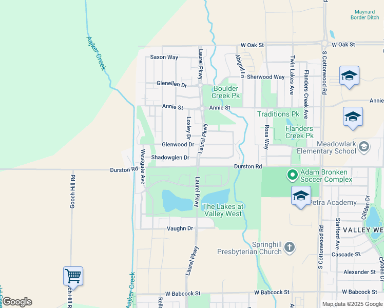 map of restaurants, bars, coffee shops, grocery stores, and more near 4523 Shadowglen Drive in Bozeman