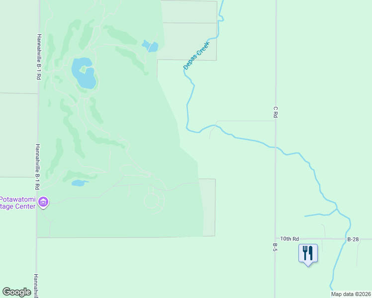 map of restaurants, bars, coffee shops, grocery stores, and more near Larson Lane No 39.5 in Bark River