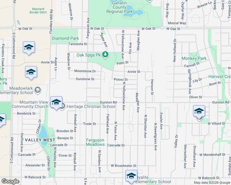 map of restaurants, bars, coffee shops, grocery stores, and more near 789 Jardine Avenue in Bozeman