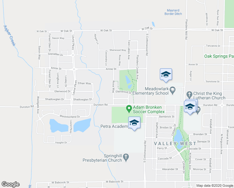 map of restaurants, bars, coffee shops, grocery stores, and more near 4378 Glenwood Drive in Bozeman