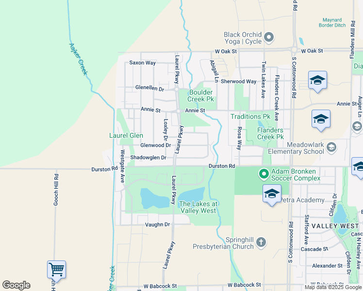 map of restaurants, bars, coffee shops, grocery stores, and more near 4431 Glenwood Drive in Bozeman