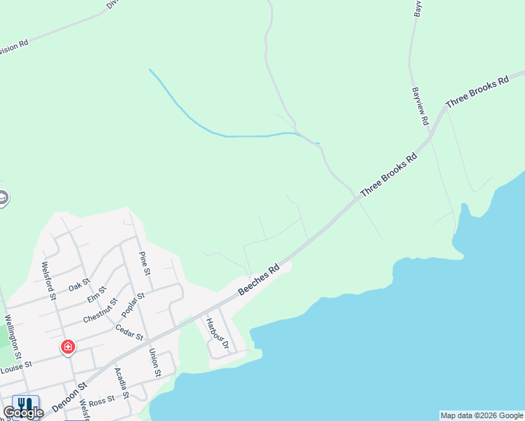 map of restaurants, bars, coffee shops, grocery stores, and more near 1 Forest Drive in Pictou