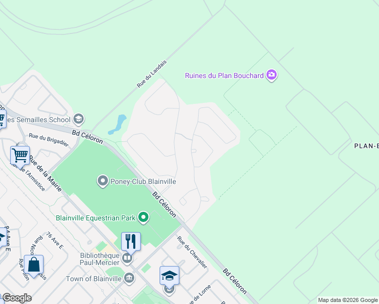 map of restaurants, bars, coffee shops, grocery stores, and more near 49 Rue de l'Andalou in Sainte-Anne-des-Plaines
