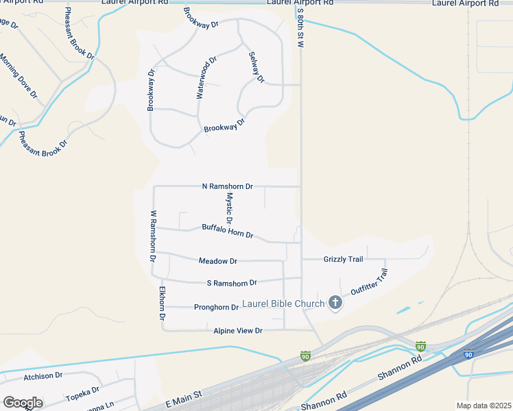 map of restaurants, bars, coffee shops, grocery stores, and more near 1514 Portal Drive in Laurel