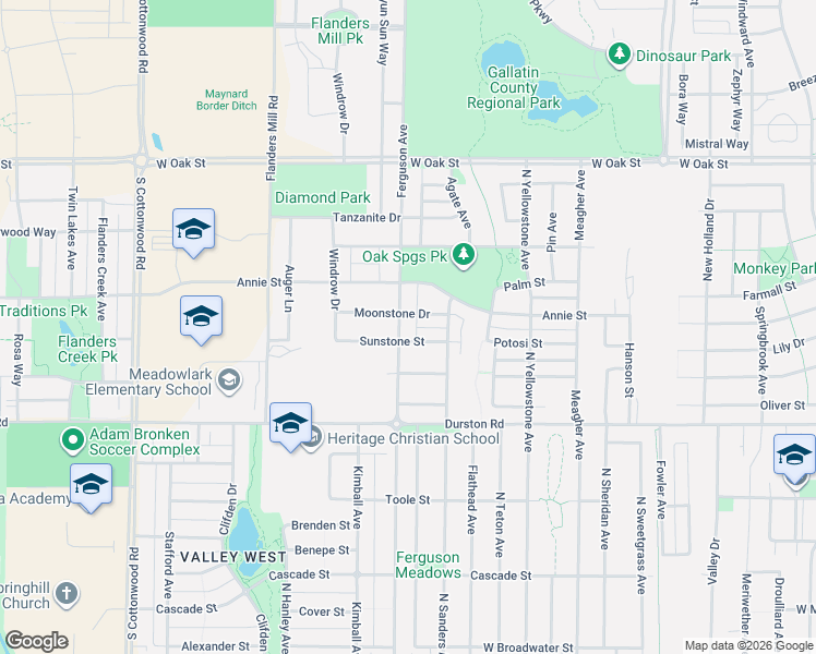 map of restaurants, bars, coffee shops, grocery stores, and more near 878 Ferguson Avenue in Bozeman