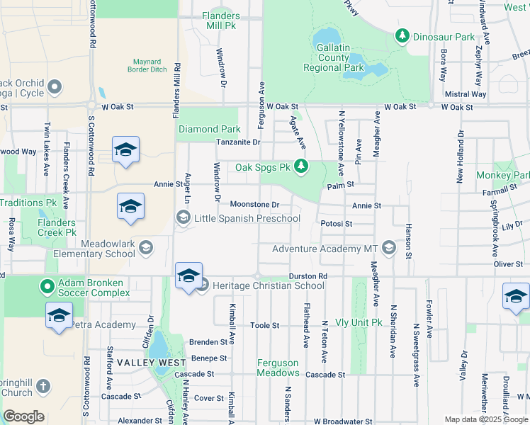 map of restaurants, bars, coffee shops, grocery stores, and more near 878 Ferguson Avenue in Bozeman