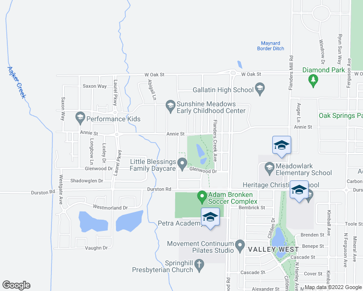 map of restaurants, bars, coffee shops, grocery stores, and more near 854 Rosa Way in Bozeman