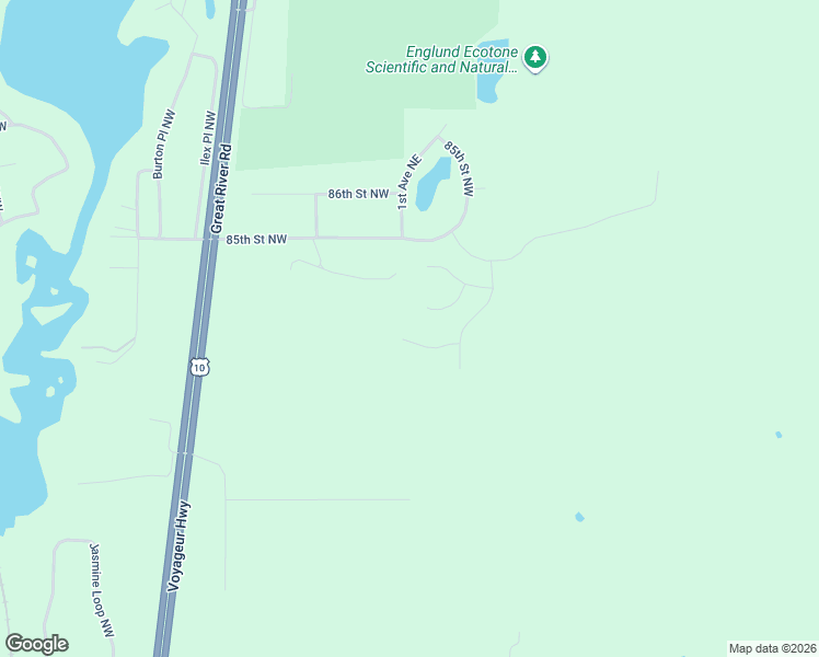 map of restaurants, bars, coffee shops, grocery stores, and more near 111 84th Street Northeast in Rice