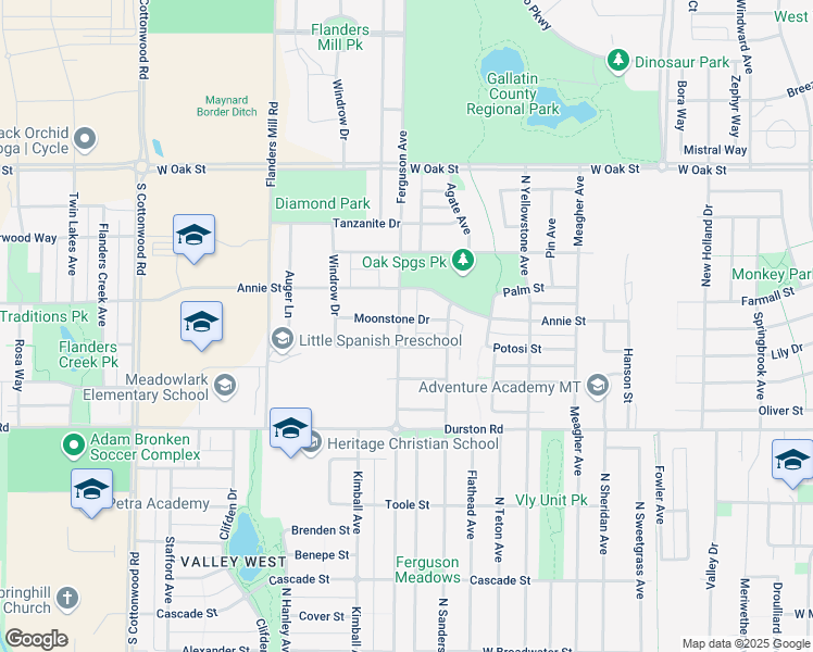 map of restaurants, bars, coffee shops, grocery stores, and more near 878 Ferguson Avenue in Bozeman
