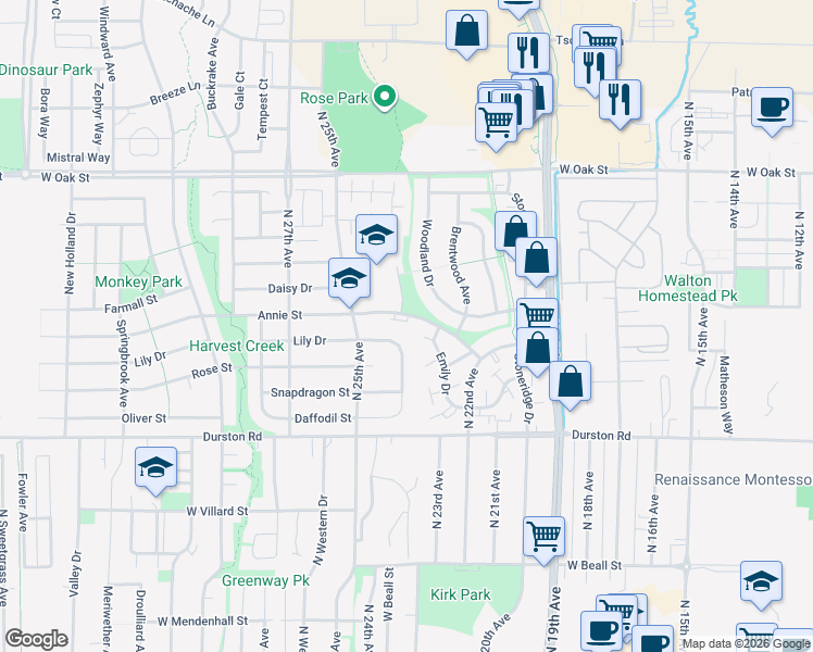 map of restaurants, bars, coffee shops, grocery stores, and more near 844 Roger's Way in Bozeman
