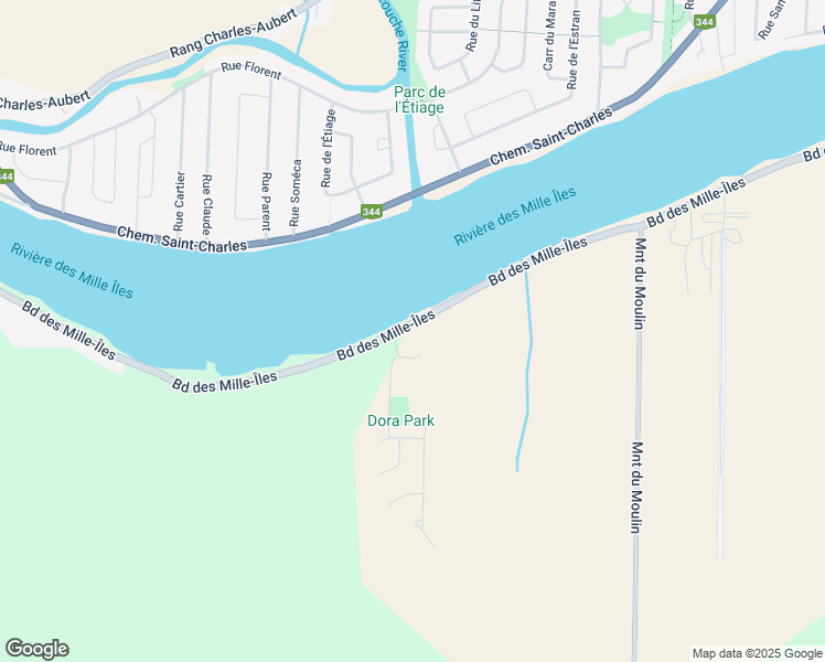 map of restaurants, bars, coffee shops, grocery stores, and more near 8160 Boulevard des Mille-Îles in Laval