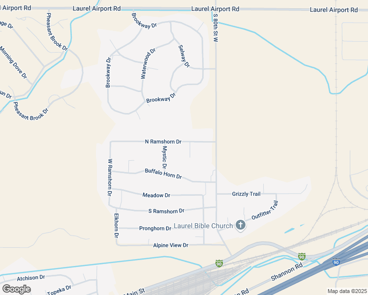 map of restaurants, bars, coffee shops, grocery stores, and more near 1514 Portal Drive in Laurel
