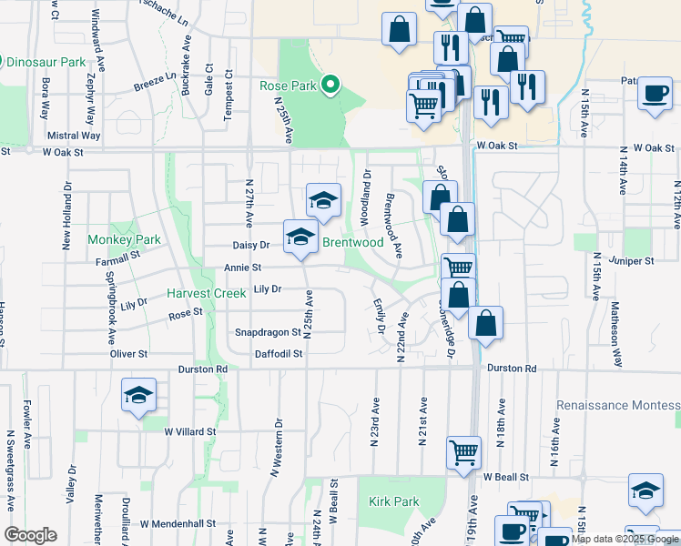 map of restaurants, bars, coffee shops, grocery stores, and more near 872 Roger's Way in Bozeman