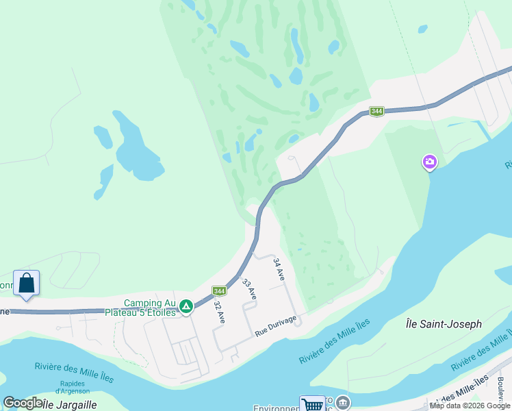 map of restaurants, bars, coffee shops, grocery stores, and more near 2037 Côte de Terrebonne in Terrebonne