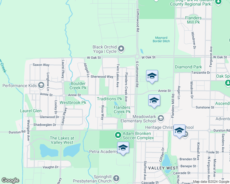 map of restaurants, bars, coffee shops, grocery stores, and more near 979 Twin Lakes Avenue in Bozeman