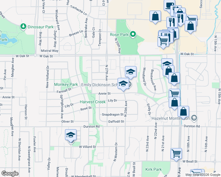 map of restaurants, bars, coffee shops, grocery stores, and more near in Bozeman
