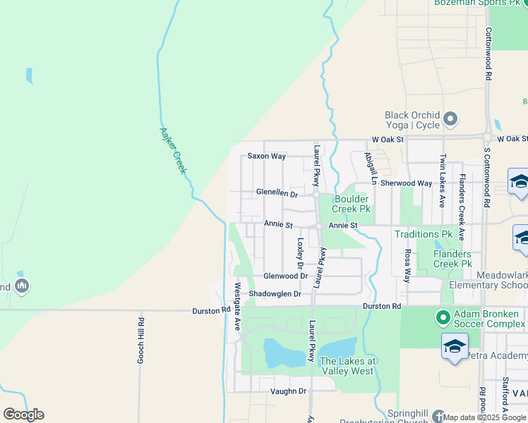 map of restaurants, bars, coffee shops, grocery stores, and more near 944 Forest Glen Drive in Bozeman