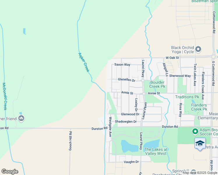 map of restaurants, bars, coffee shops, grocery stores, and more near 952 Saxon Way in Bozeman