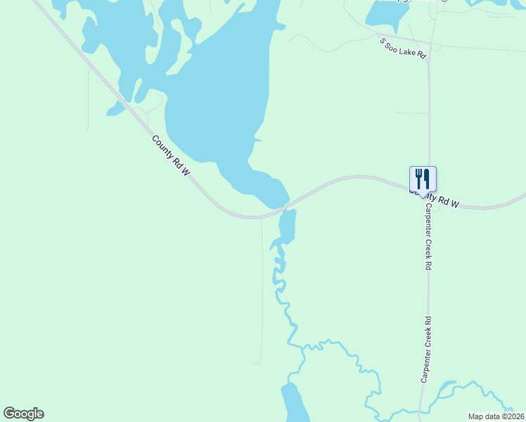 map of restaurants, bars, coffee shops, grocery stores, and more near W9908 County Road West in Phillips