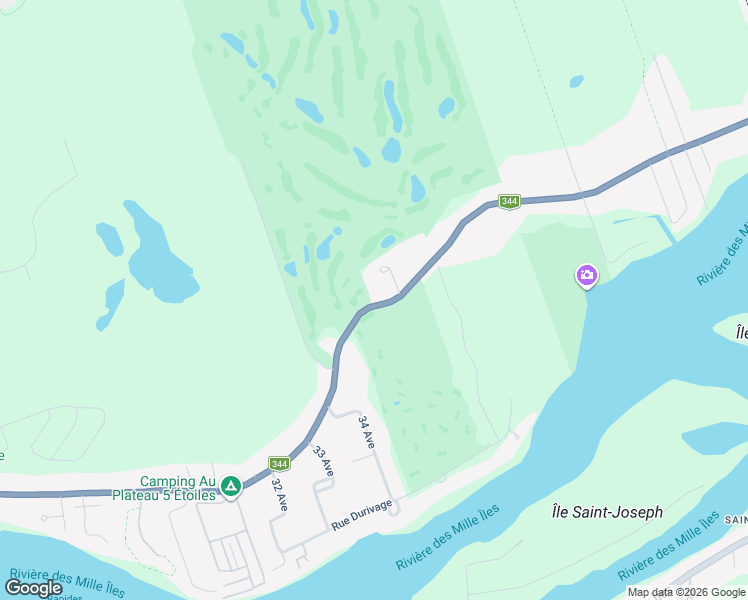 map of restaurants, bars, coffee shops, grocery stores, and more near 2237 Côte de Terrebonne in Terrebonne