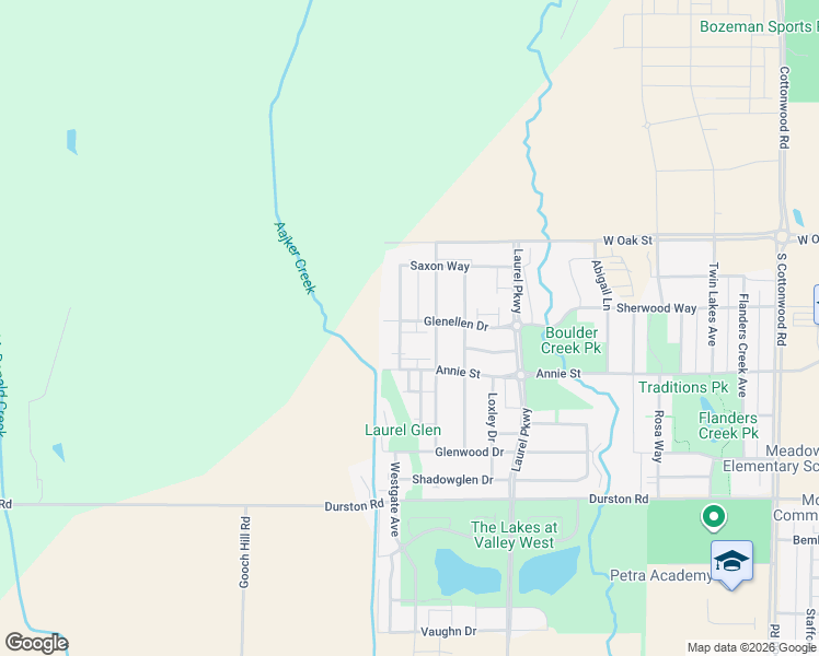 map of restaurants, bars, coffee shops, grocery stores, and more near 996 Saxon Way in Bozeman