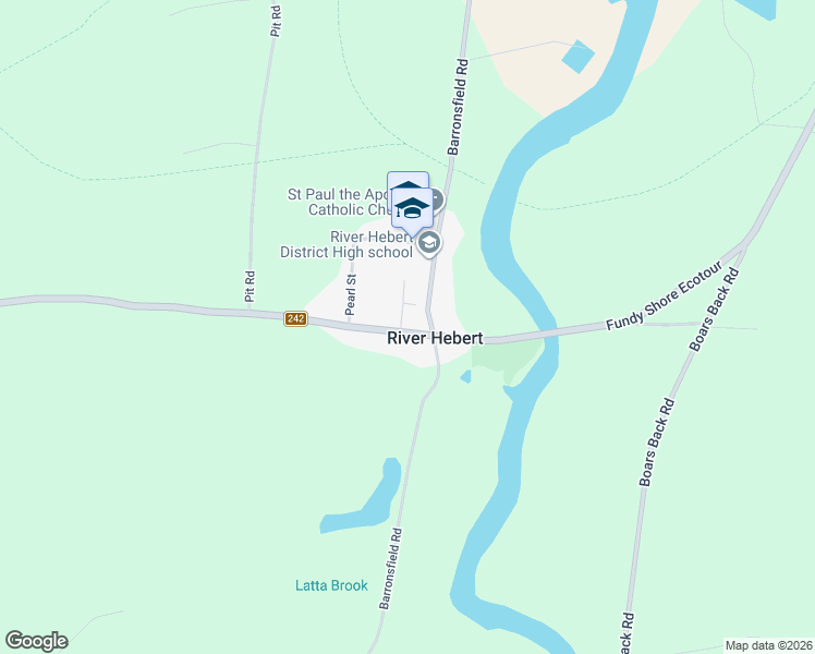 map of restaurants, bars, coffee shops, grocery stores, and more near in River Hebert