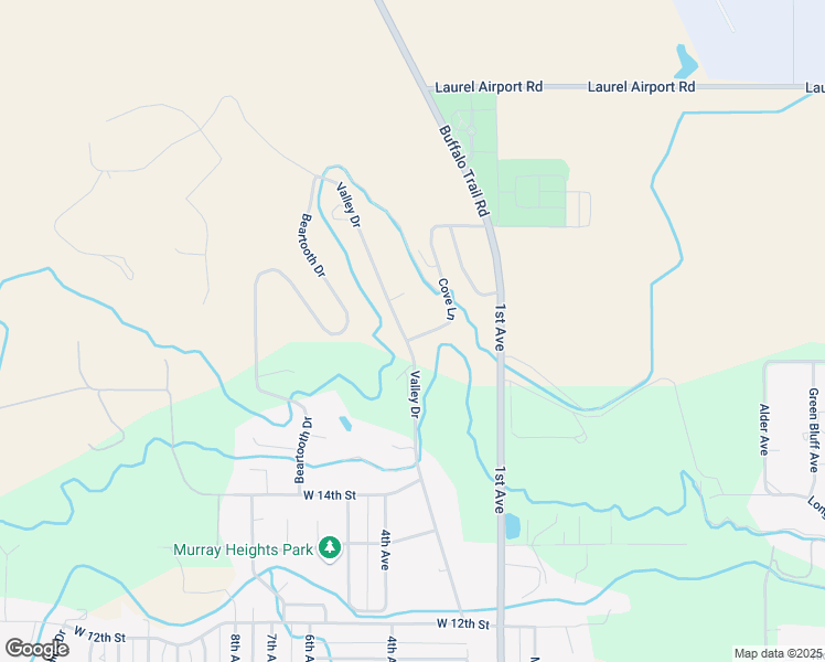 map of restaurants, bars, coffee shops, grocery stores, and more near 1621 Valley Drive in Laurel