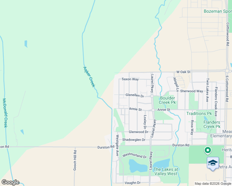 map of restaurants, bars, coffee shops, grocery stores, and more near 1070 Saxon Way in Bozeman