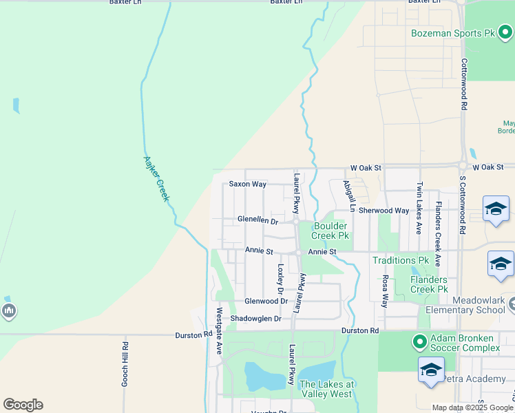 map of restaurants, bars, coffee shops, grocery stores, and more near 1148 Forest Glen Drive in Bozeman