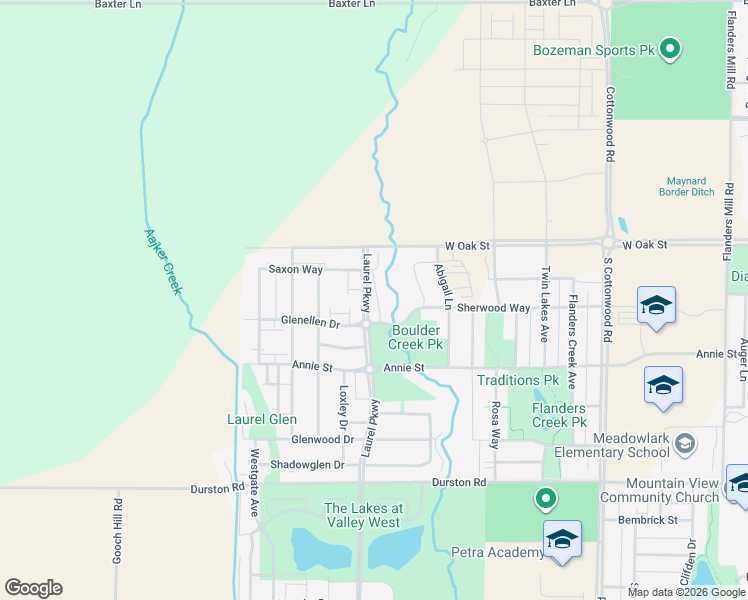 map of restaurants, bars, coffee shops, grocery stores, and more near 1098 Longbow Lane in Bozeman