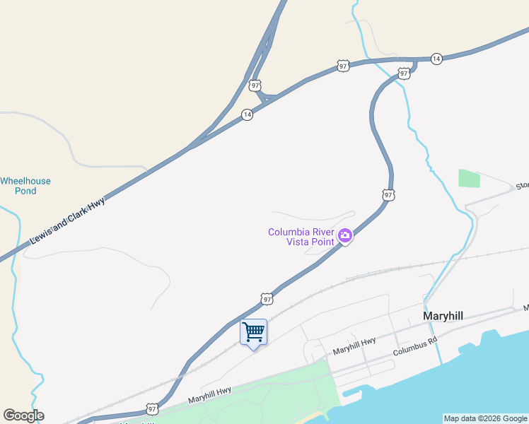 map of restaurants, bars, coffee shops, grocery stores, and more near 60 Gore Road in Goldendale