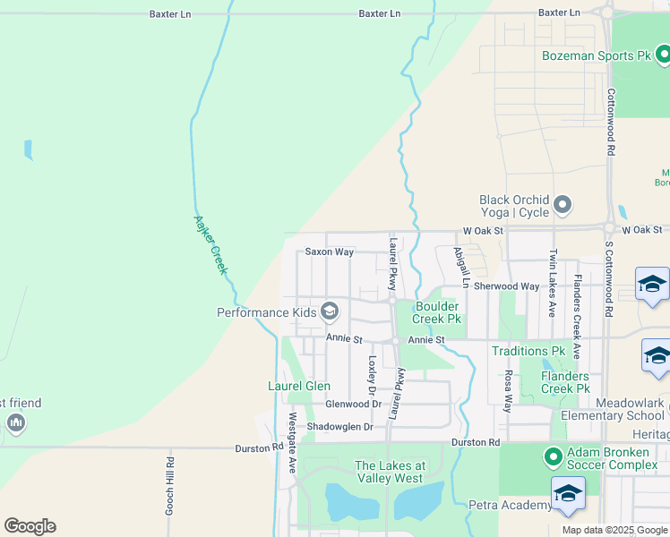 map of restaurants, bars, coffee shops, grocery stores, and more near 1148 Forest Glen Drive in Bozeman