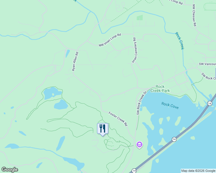 map of restaurants, bars, coffee shops, grocery stores, and more near 1225 SW Ryan Allen Rd in Stevenson